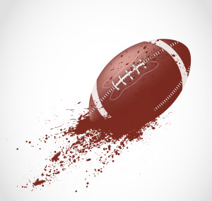 American football design in grunge style. This is file of EPS10 format.
